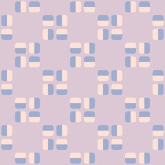 Simple abstract seamless pattern - decorative accent for any surfaces.