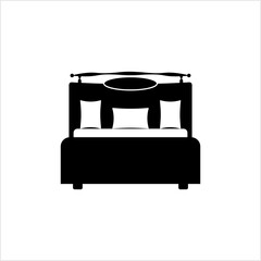 Bed Icon, Sleeping Bed Icon