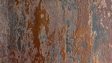 Abstract background texture of gold and bronze colors.  Old grunge wallpaper background.  Background for designers, copy space