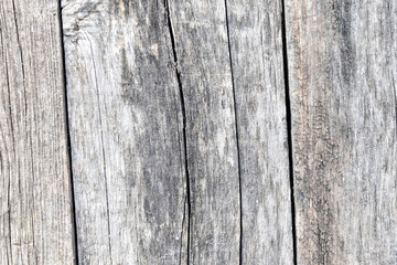 Old wooden boards and their surface close-up