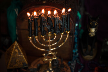 Magic and fortune telling concept, other answers, illustration for predict future materials