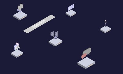 Action theory concept on abstract design