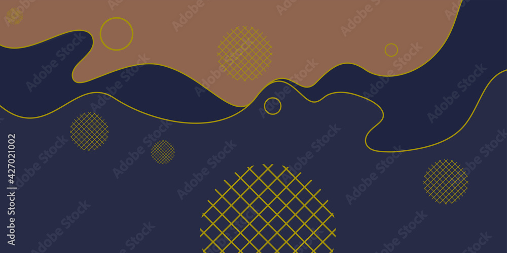 Poster modern background with abstract elements and dynamic shapes. vector illustration. template for desig
