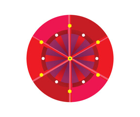 Obraz premium abstract artistic creative red infographic circle