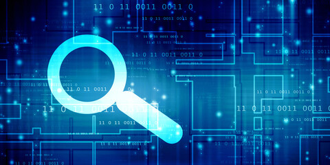 search button 2d illustration
