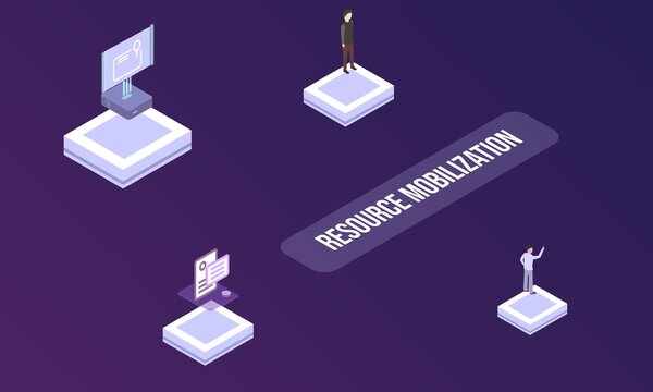 Resource mobilization concept on abstract design
