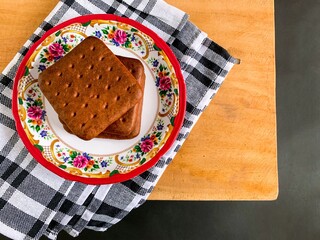 chocolate biscuits cookies.
