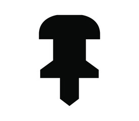 Obraz premium Push pin icon