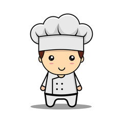 Kawaii illustration child chef vector graphics