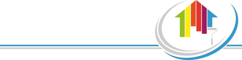 Haus in Farbe, Farbrolle, Farbig, Maler, Hintergrund