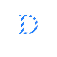 letter D camouflaged with vector background