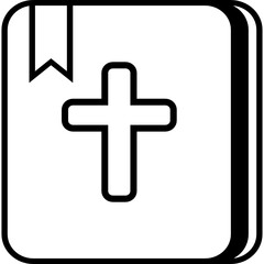 Obraz premium bible icon vector