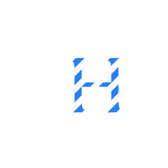 letter H camouflaged with vector background