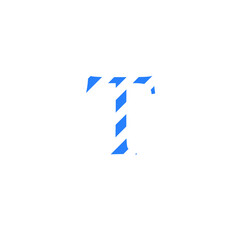 letter T camouflaged with vector background