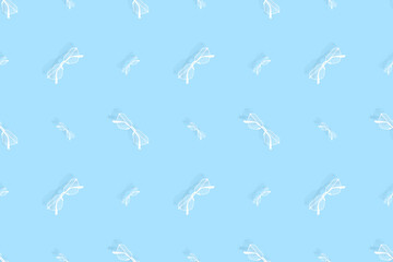 Glasses seamless pattern. Background from glasses for sight on a bright background. 