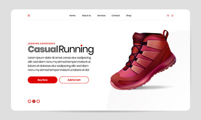 Ecommerce Home Page Hero Image Banner UI Design
