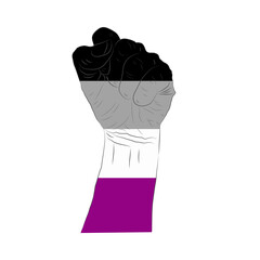 LGBT pride flag, rainbow flag background. Multicolored peace flag movement. Original colors symbol.