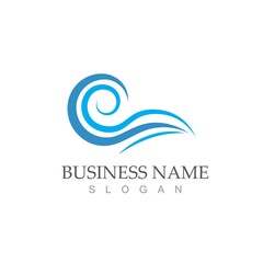water wave icon vector illustration design