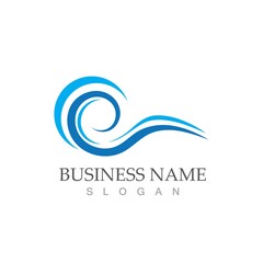water wave icon vector illustration design