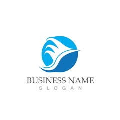 water wave icon vector illustration design