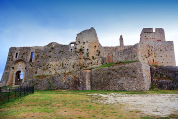 Fototapeta na wymiar Castropignano, Molise/Italy- The stone castle of Evoli.
