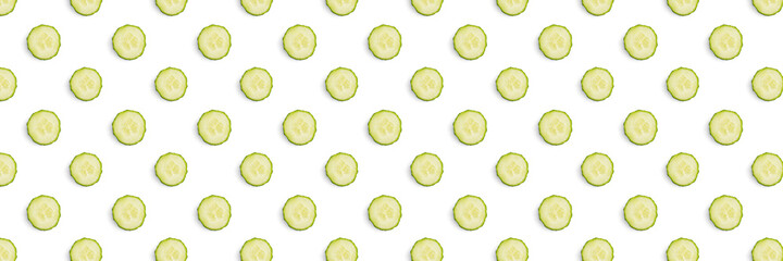 sliced cucumbers - food background, fresh summer concept
