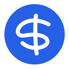 イラスト素材：ドル　＄　お金　マーク　アイコン