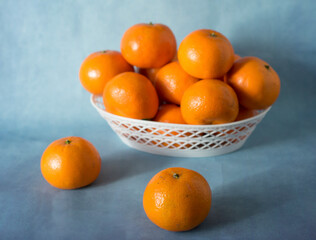 tangerines in a bowl