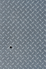 metal plate with an anti-slip texture