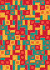 Abstract Geometric Pattern generative computational art illustration