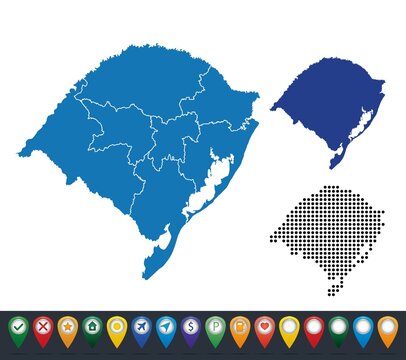 Set Maps Of Rio Grande Do Sul State