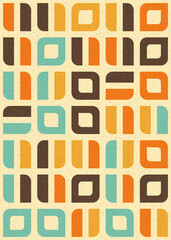 Abstract Geometric Pattern generative computational art illustration