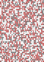 Abstract Geometric Pattern generative computational art illustration