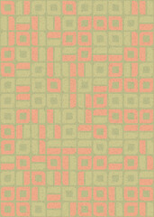 Fototapeta premium Abstract Geometric Pattern generative computational art illustration