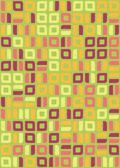 Abstract Geometric Pattern generative computational art illustration