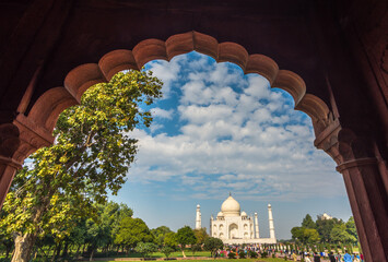 Tajmahal through a frame