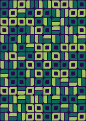 Abstract Geometric Pattern generative computational art illustration