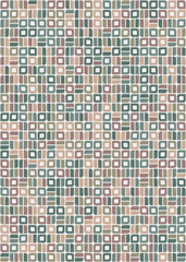 Fototapeta premium Abstract Geometric Pattern generative computational art illustration