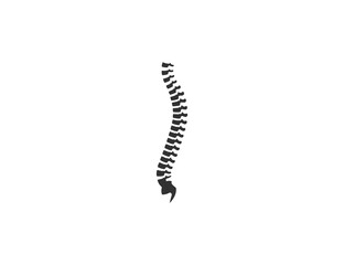 Human spine, anatomy, backbone icon. Vector illustration.