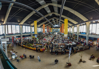 Vichy (Allier, France) - Vue panoramique des halles du grand marché