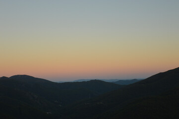 Fototapeta premium sunset in the mountains