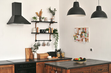 Light kitchen interior in Scandinavian style