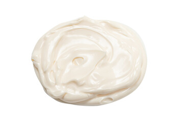 White sauce splashes isolated on white background.