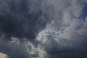 Obraz premium sky during thunderstorm with clouds
