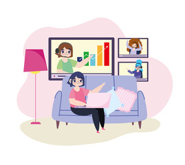 working remotely videoconference
