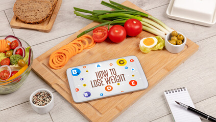 Healthy Tablet Pc compostion concept