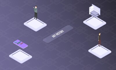 Art history concept on abstract design