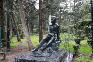 Monument to Pushkin in Gurzuf Park