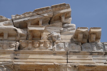 The ancient temple of Apollo in Side