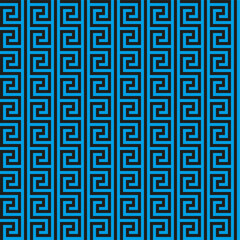 Greek key seamless pattern. Geometric meander. Abstract vector vintage background